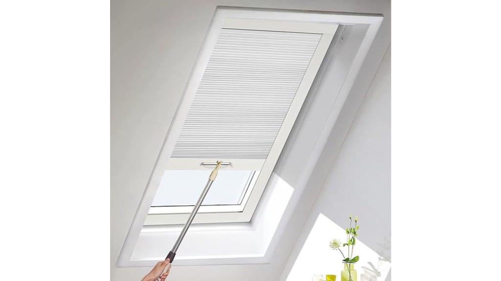 cordless skylight window blinds