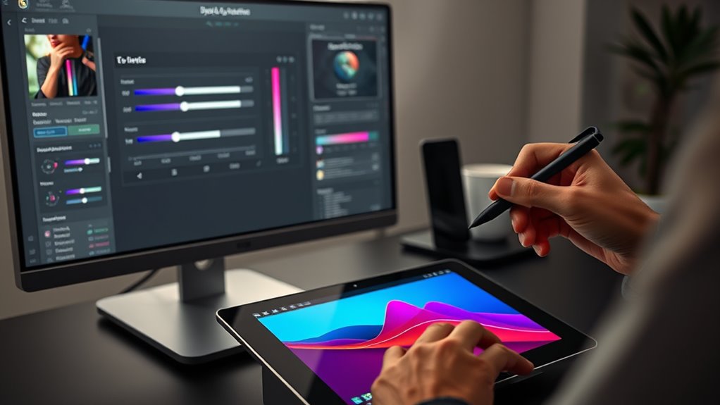 correct colors with editing software