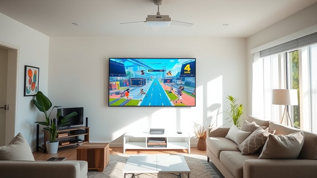 daytime gaming with portable screens