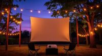 designing outdoor projection areas