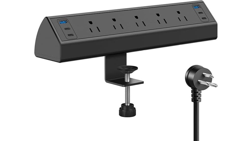 desk clamp power strip