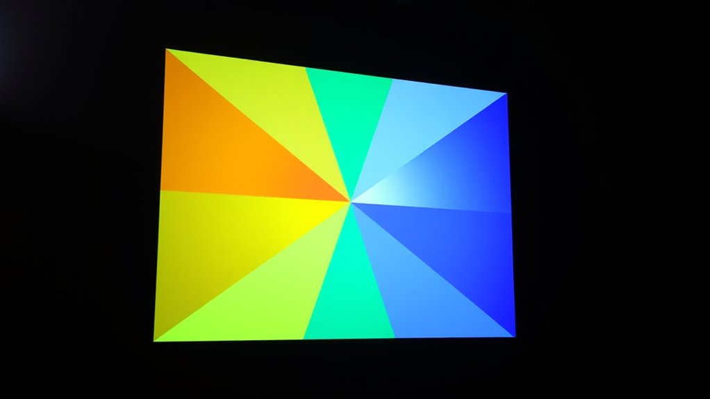 display test pattern carefully