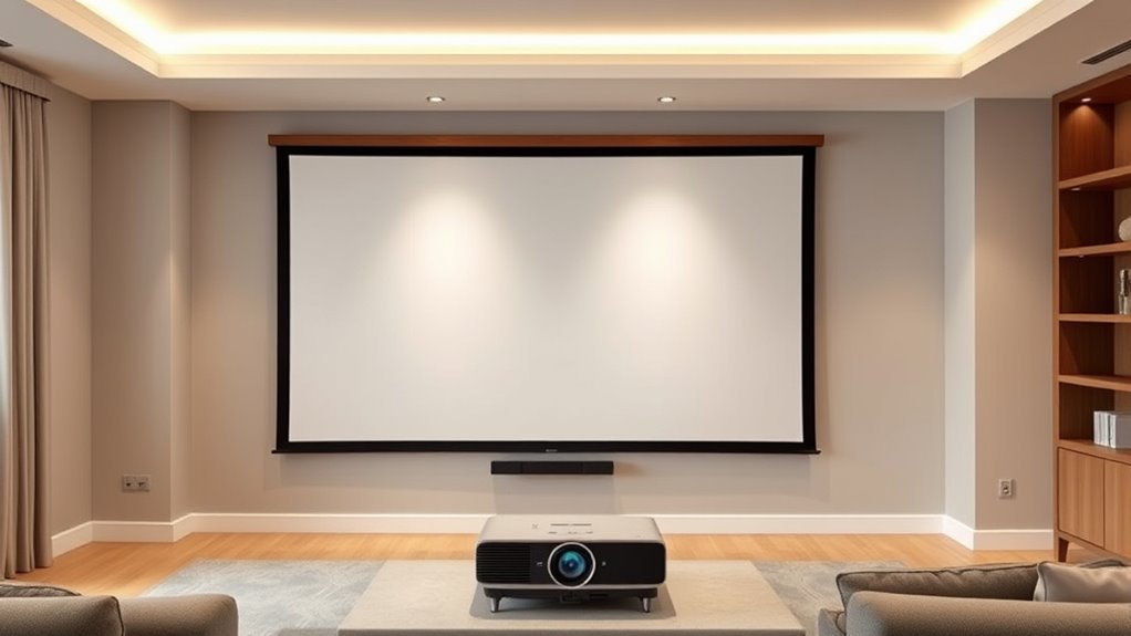 diy projector wall setup