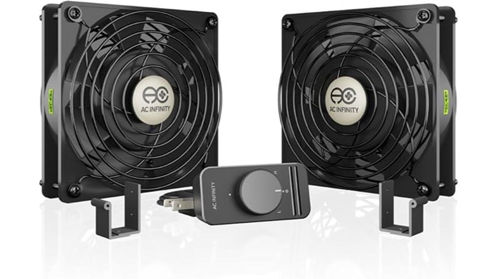 dual 120mm fan with controller