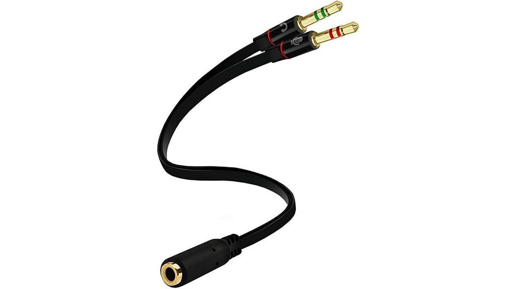 dual 3 5mm audio splitter