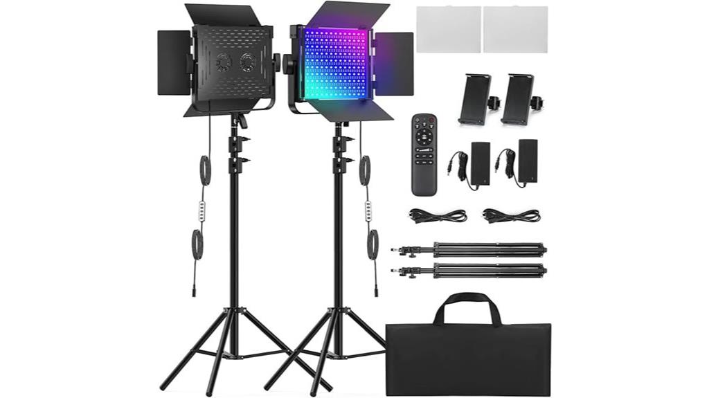 dual 50w led studio lights