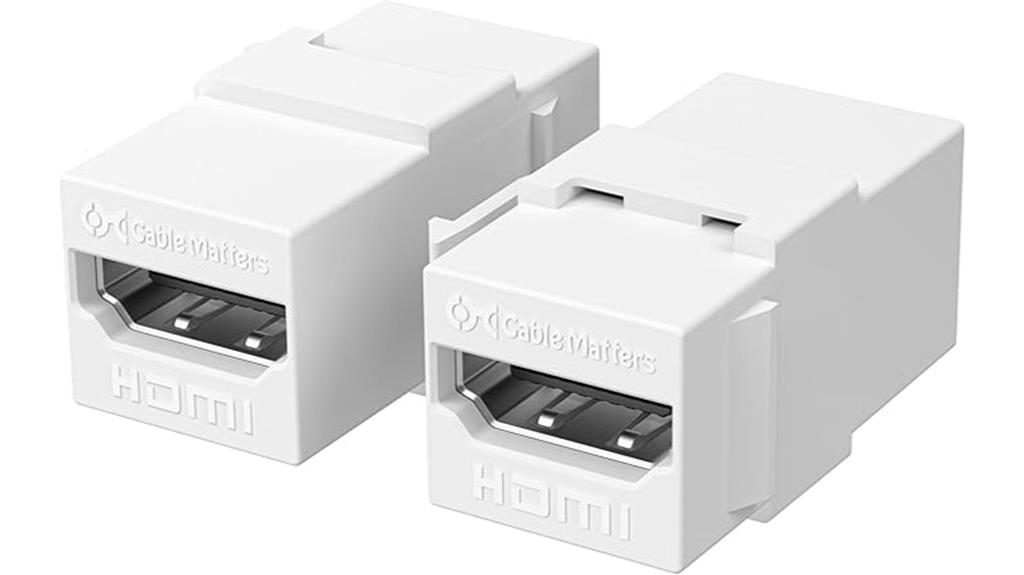 dual 8k hdmi keystone jacks