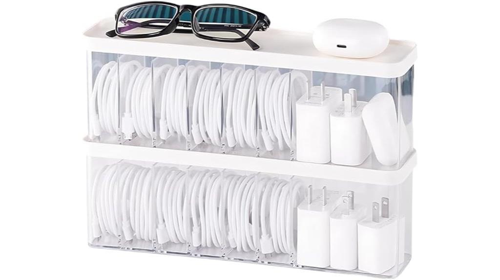 dual cable organizer boxes