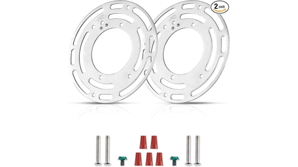 dual ceiling light brackets