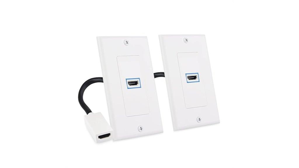 dual hdmi wall plate