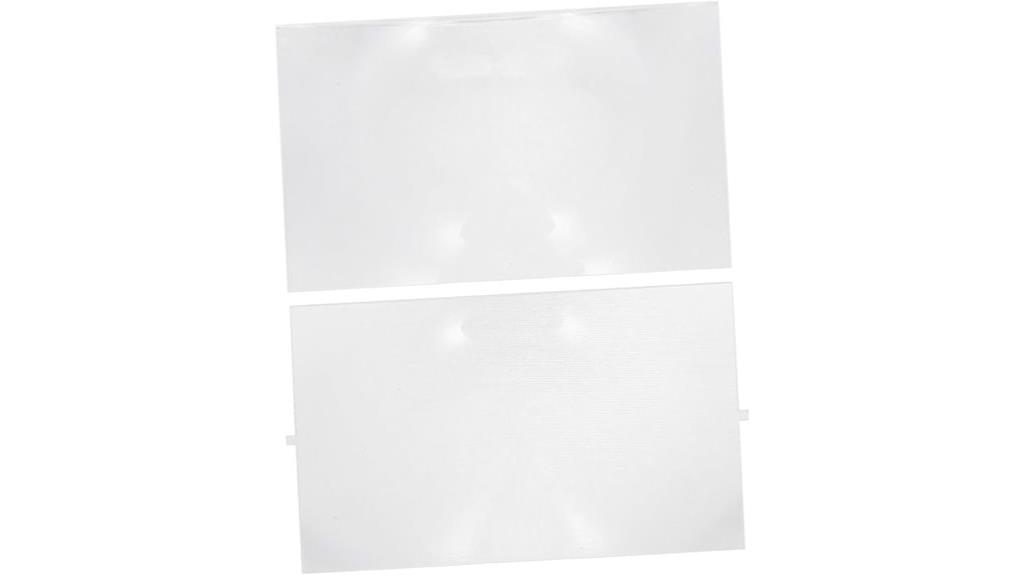 dual high transmission lenses