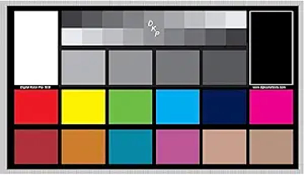 dual large color calibration chips