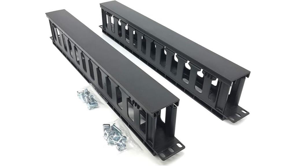 dual pack horizontal cable organizer