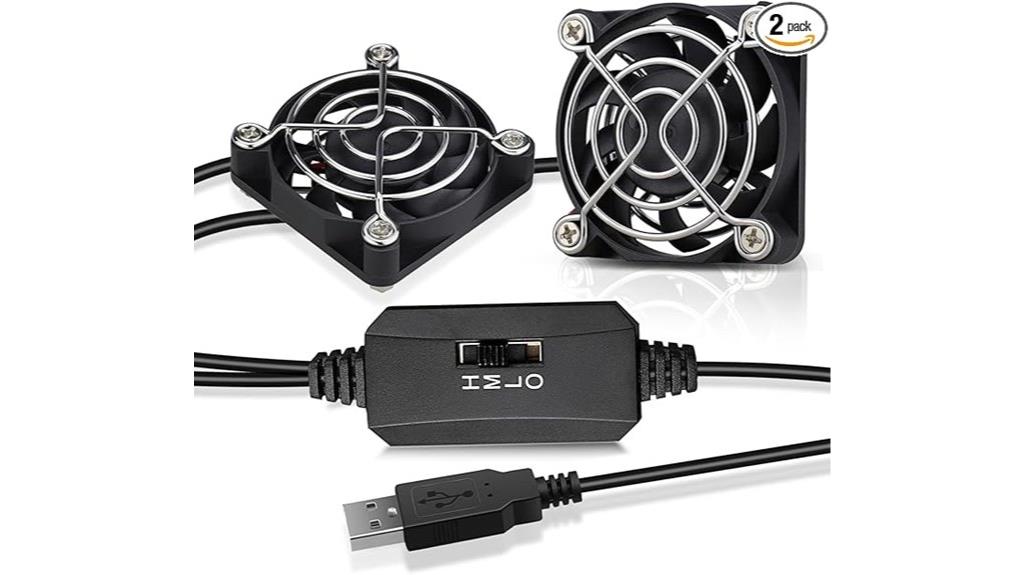 dual usb fan sets