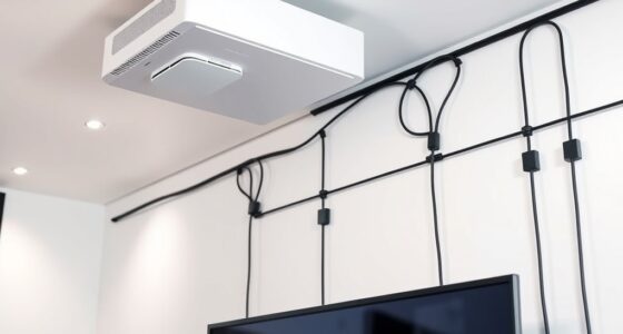 easy projector cable cleanup