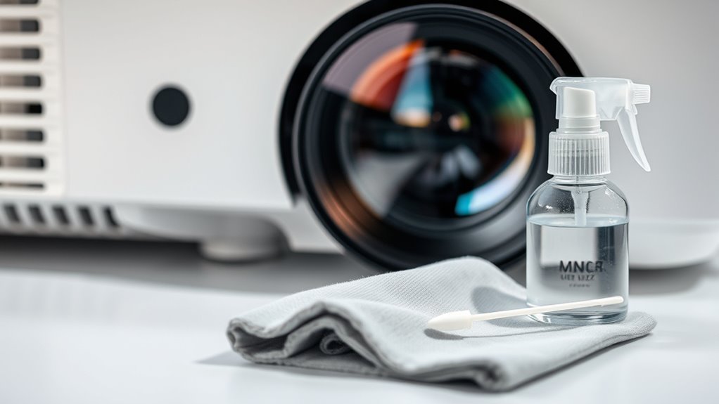 effective safe projector cleaning