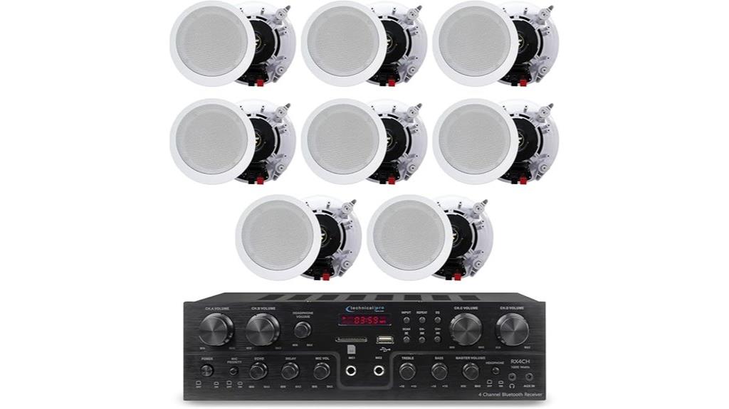 eight in wall speakers