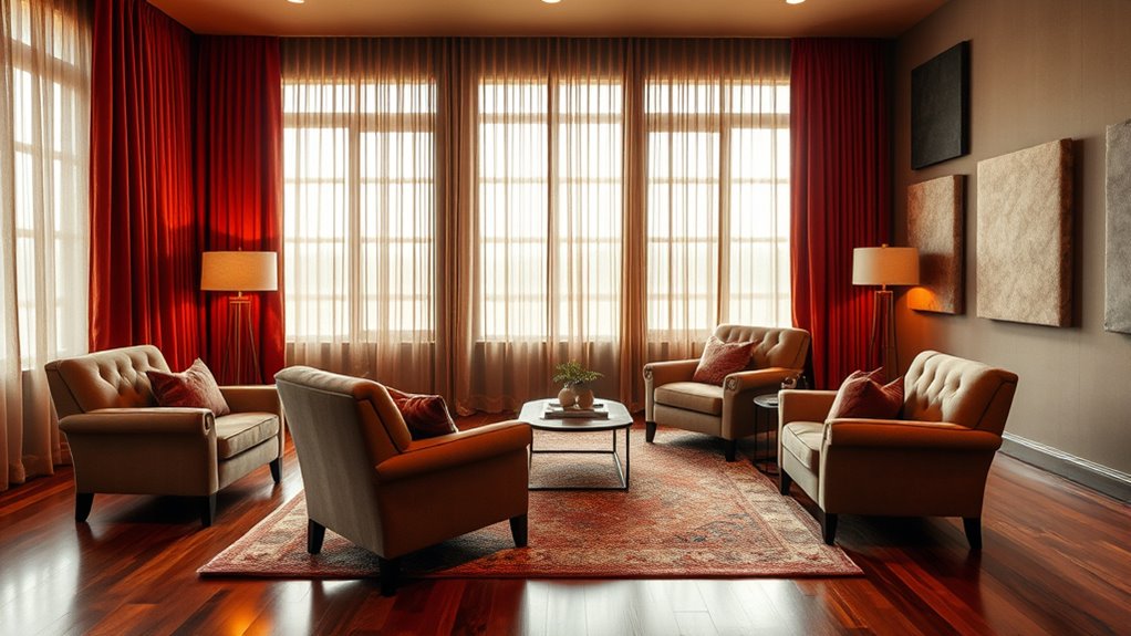 enhance acoustics with furnishings