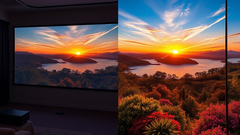 enhanced vivid color contrast