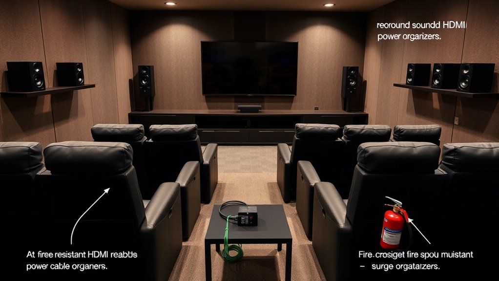 ensure safe home theater setup
