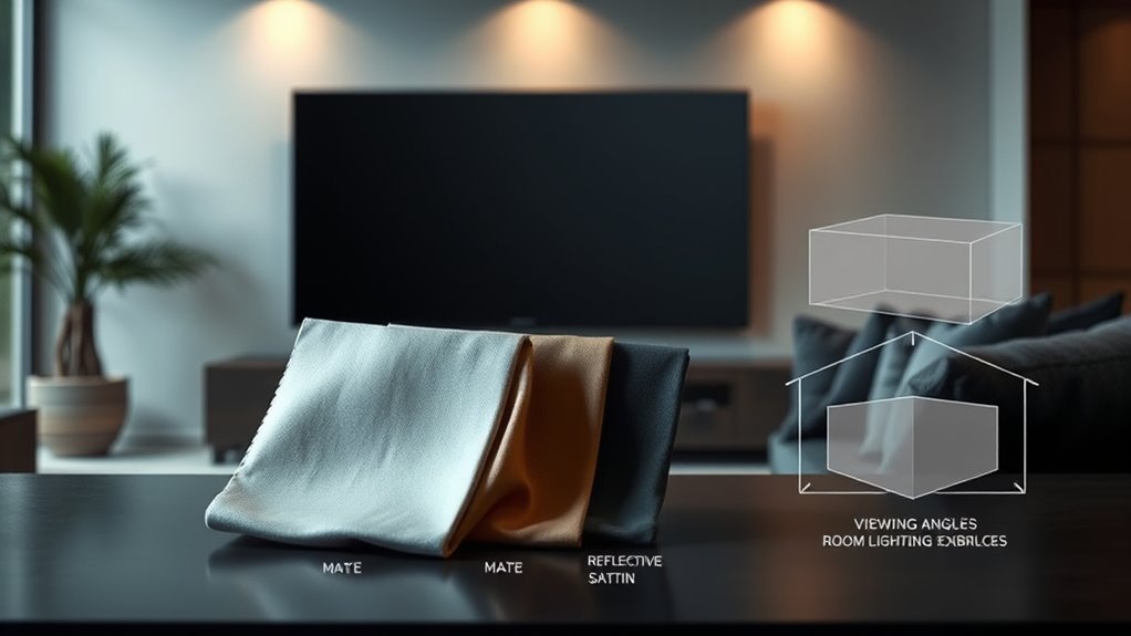 fabric selection based on lighting