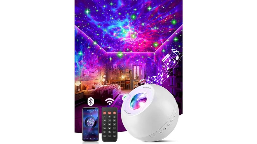 fire galaxy night light