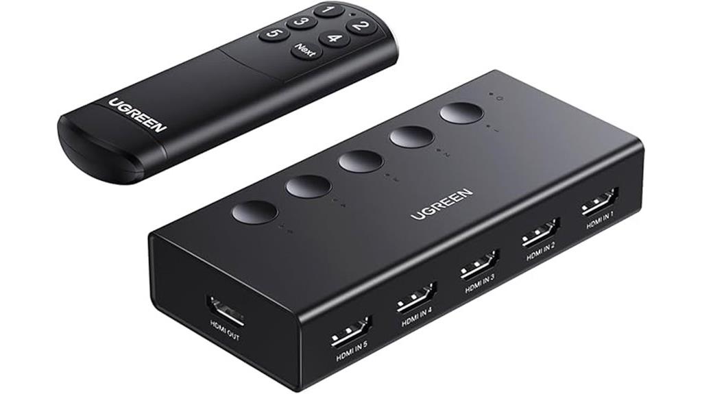 five input 4k hdmi switch