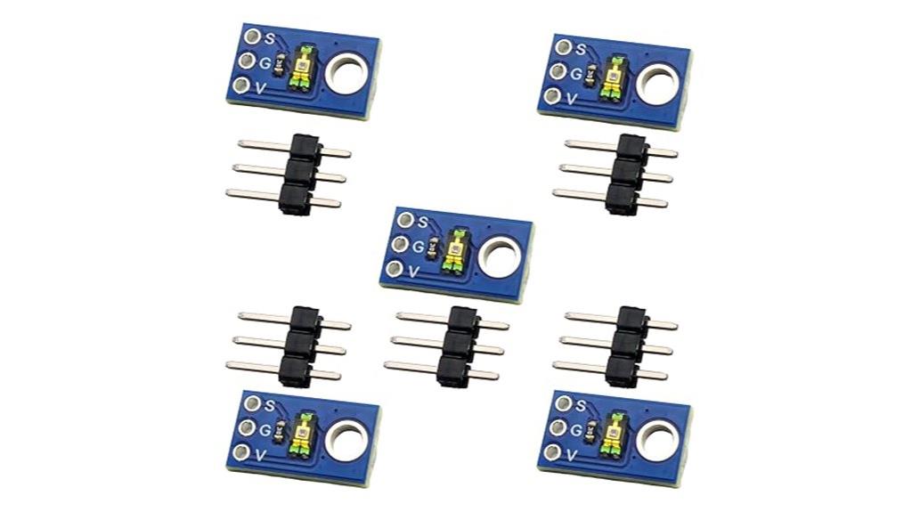 five temt6000 sensor modules