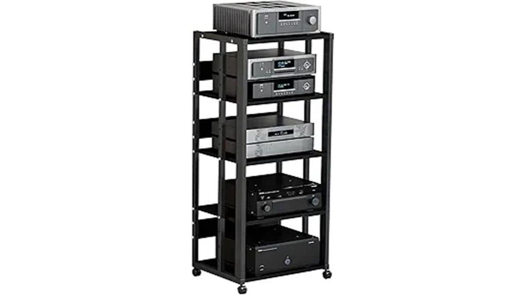 five tier media stand