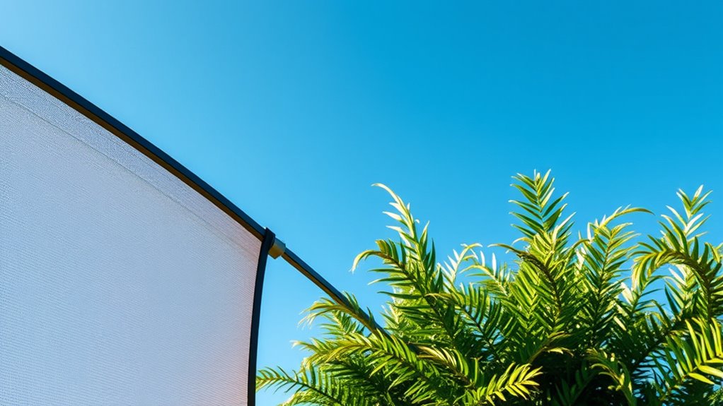 flexible wind resistant outdoor screens