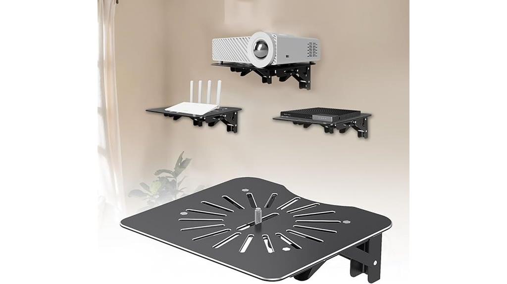 foldable aluminum wall shelf