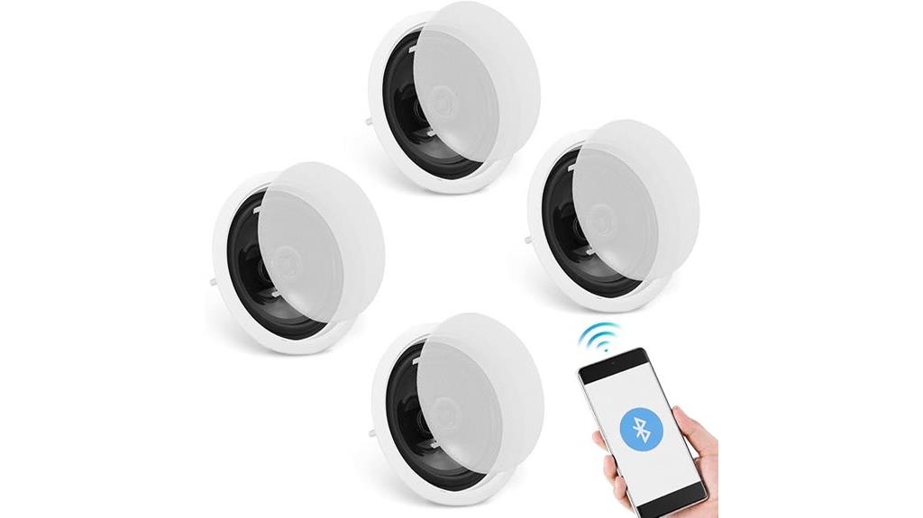 four bluetooth ceiling speakers