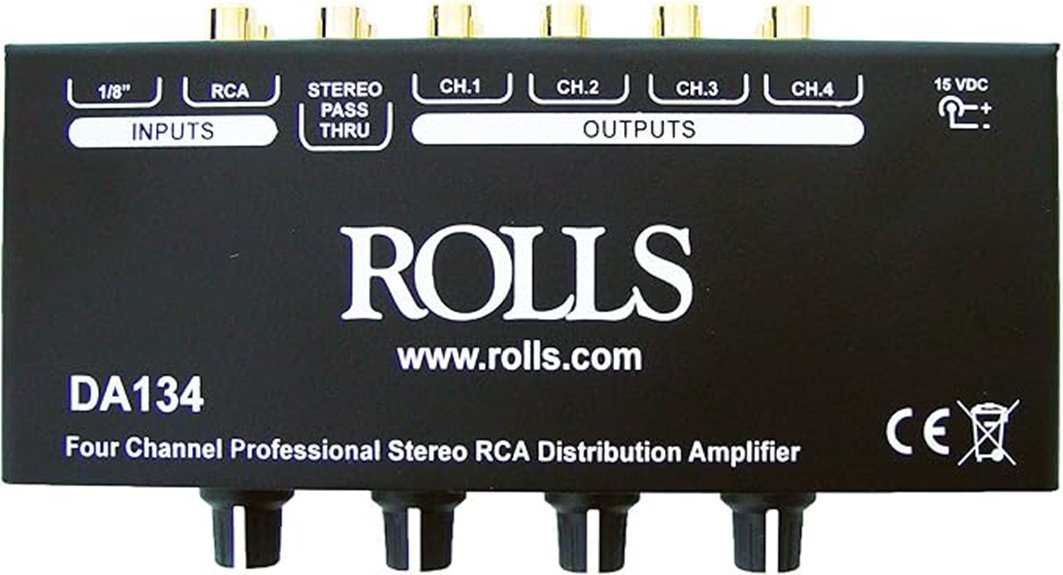 four channel audio distribution