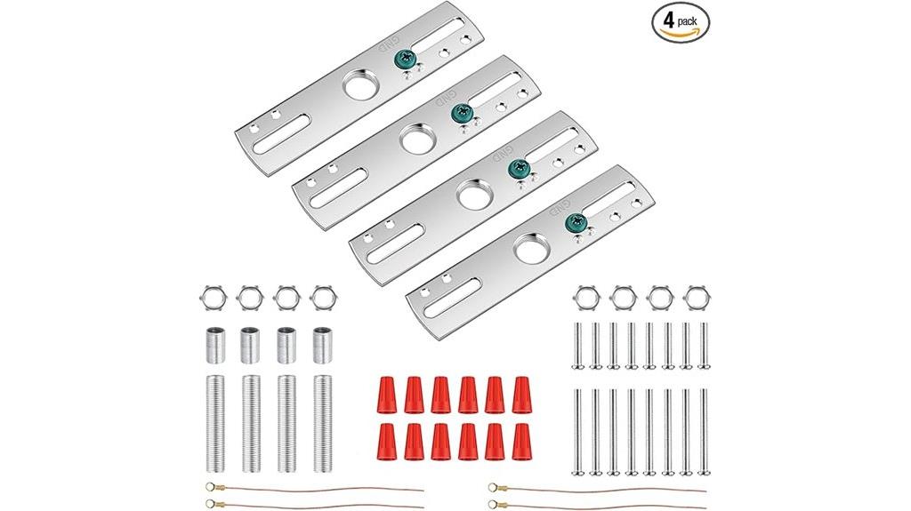four inch fixture mounting brackets