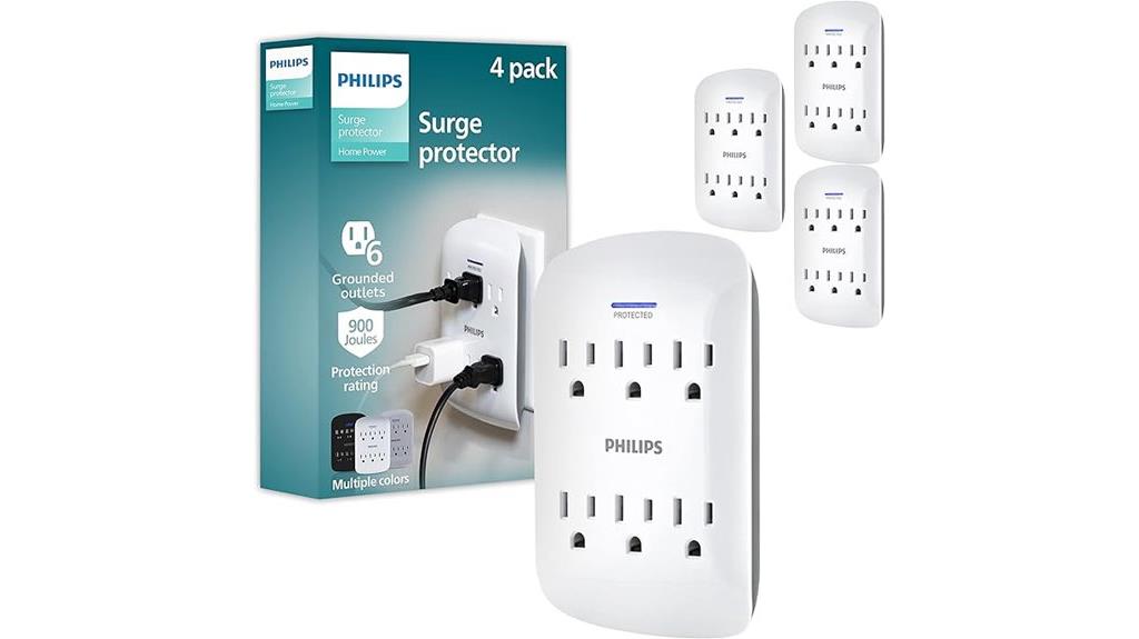 four outlet surge protector