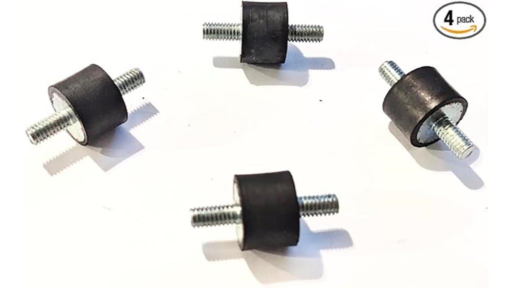 four rubber mounts