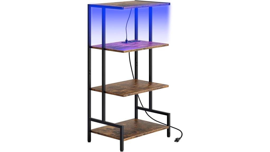 four tier media stand