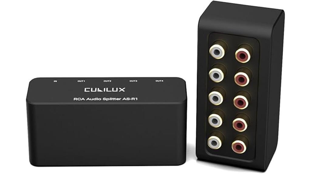 four way audio splitter