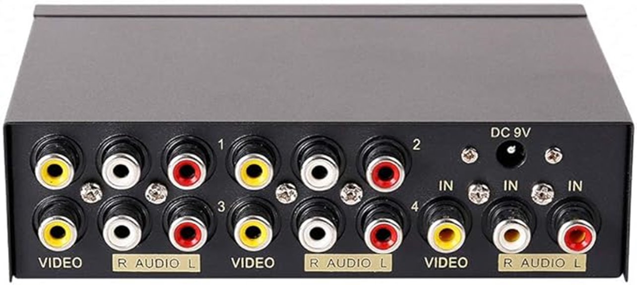 four way rca splitter