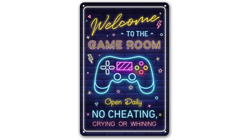 game room sign decor