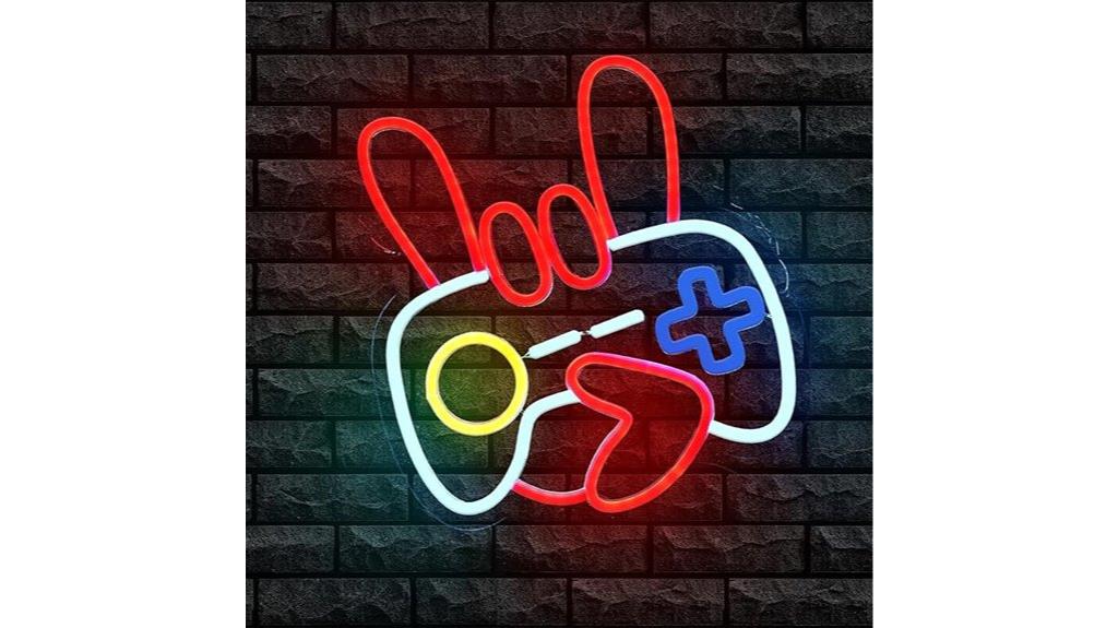 gamer neon sign decor