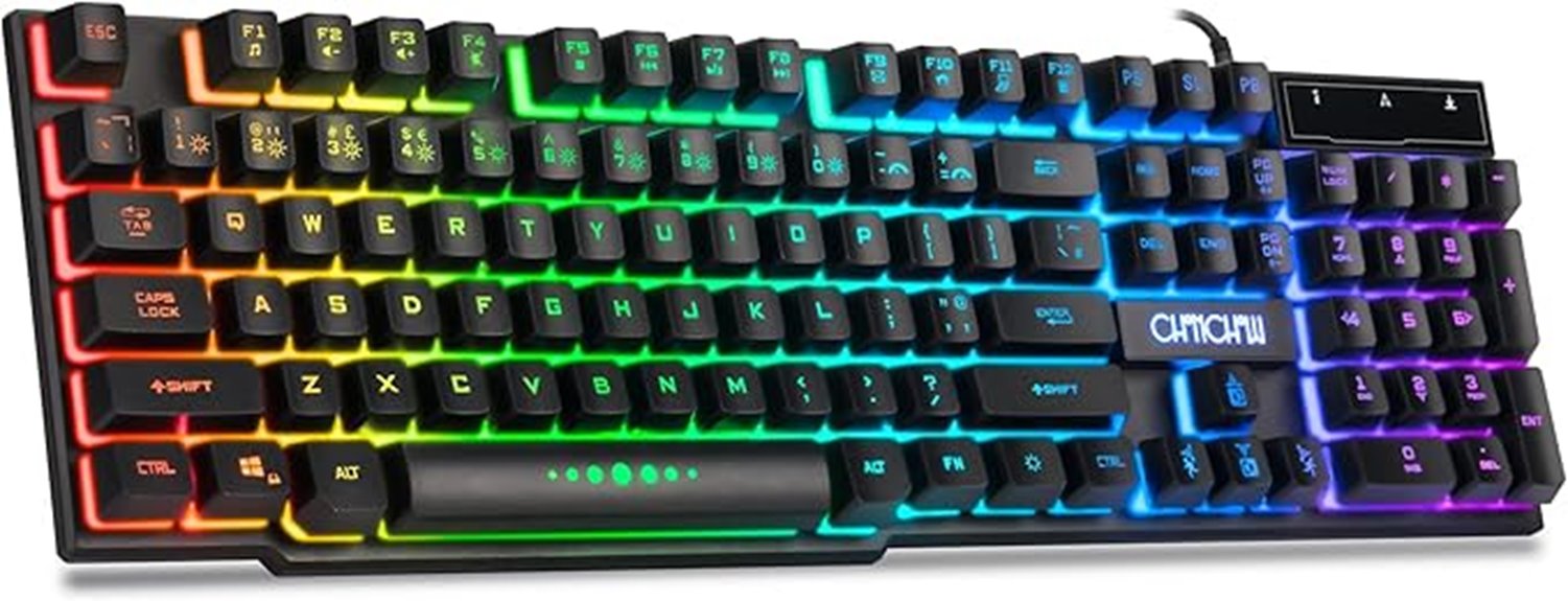 gaming keyboard with rgb lighting