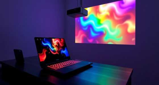 gaming laptop projector setup