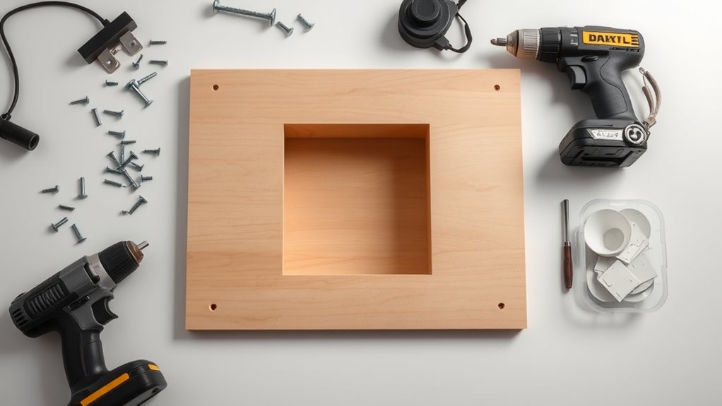 gather tools materials and decorations