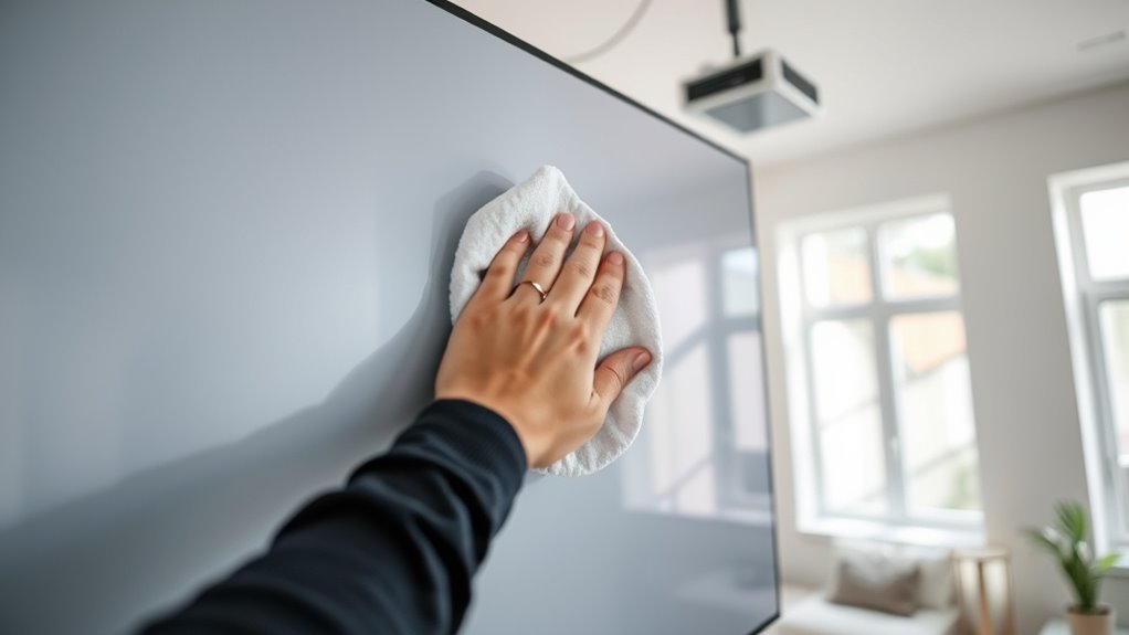 gentle consistent projector maintenance