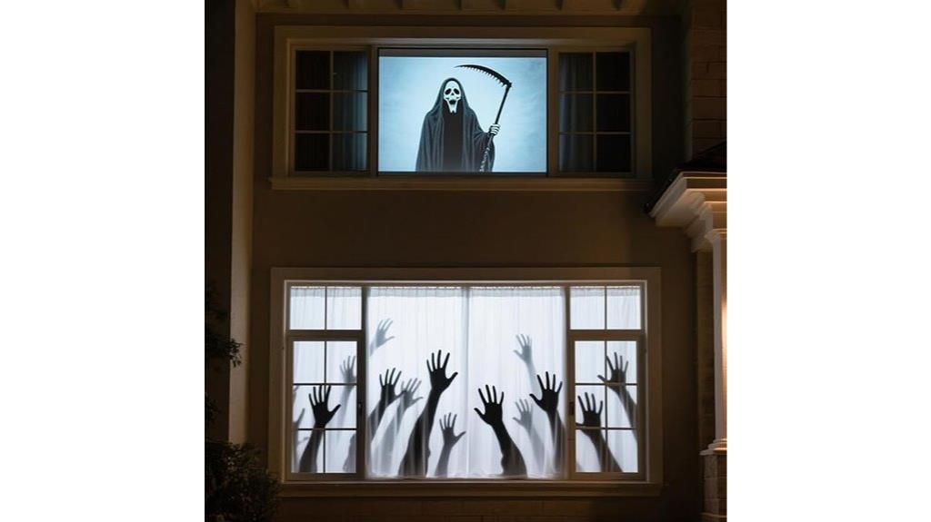 halloween rear projection screen