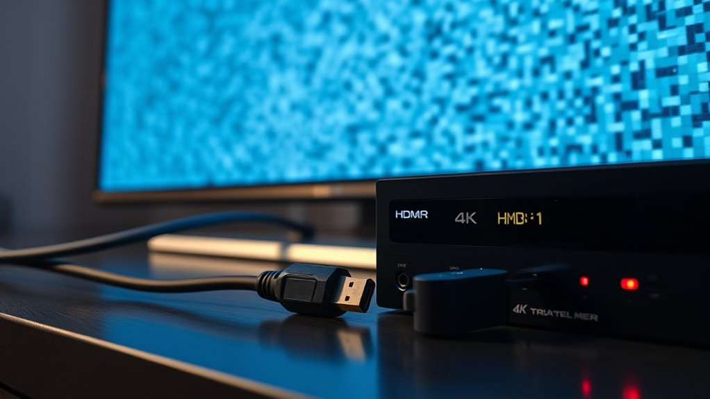 hdmi connection warning signs