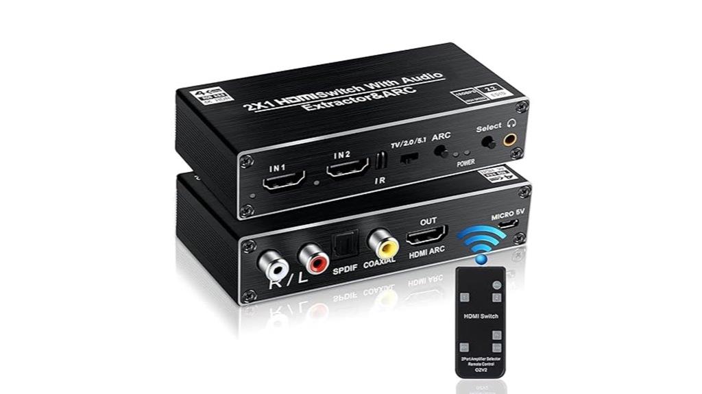 hdmi switch with audio extraction