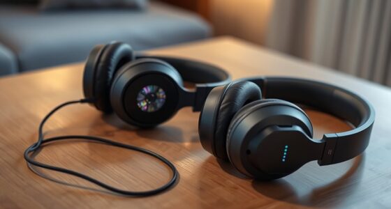 headphones with integrated projectors