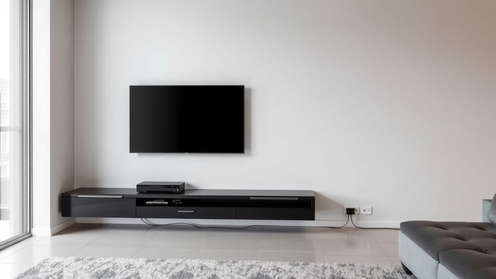 hidden wires for clean setup